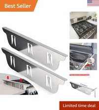 Stainless Steel Stove Gap Covers - Perfect Fit & Easy Install (2 pcs)