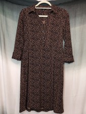 Talbot's Woman's Animal Print Knee Length Dress Size Small Petite (348)