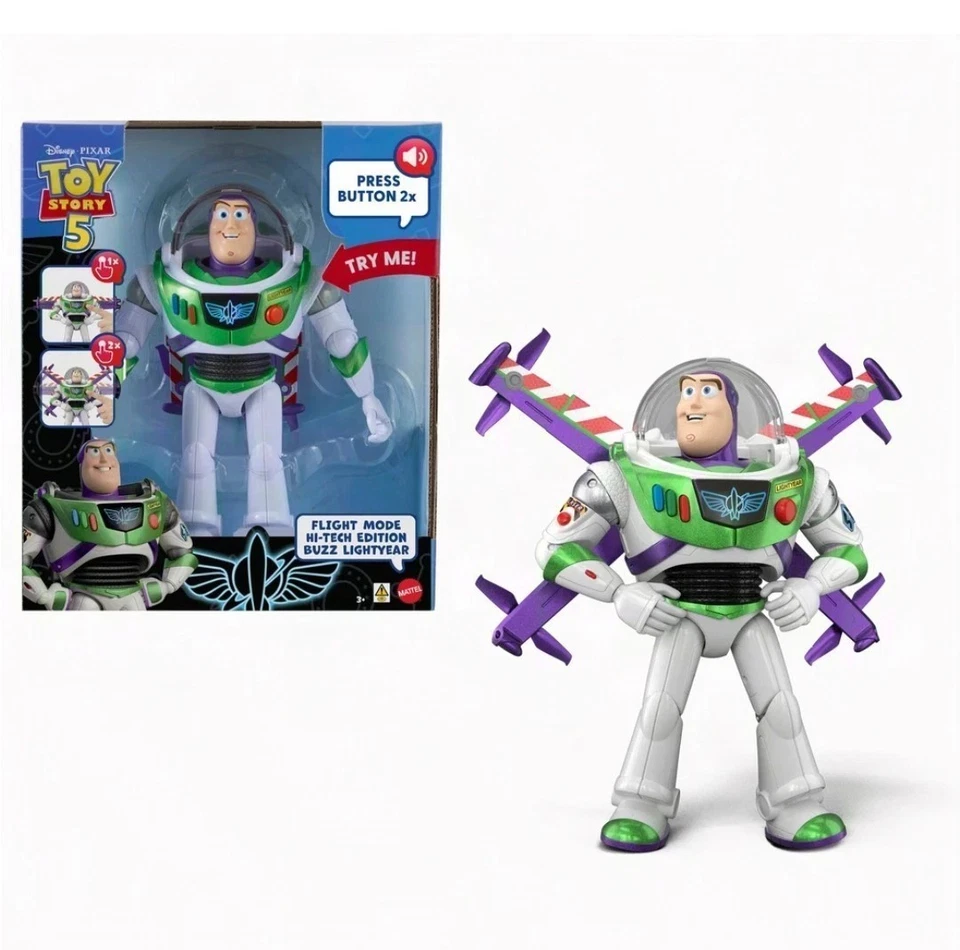 Disney Toy Story 5 Interaktive Figur Flight Mode Hi-Tech Edition Buzz Lightyear - Bild 1 von 4