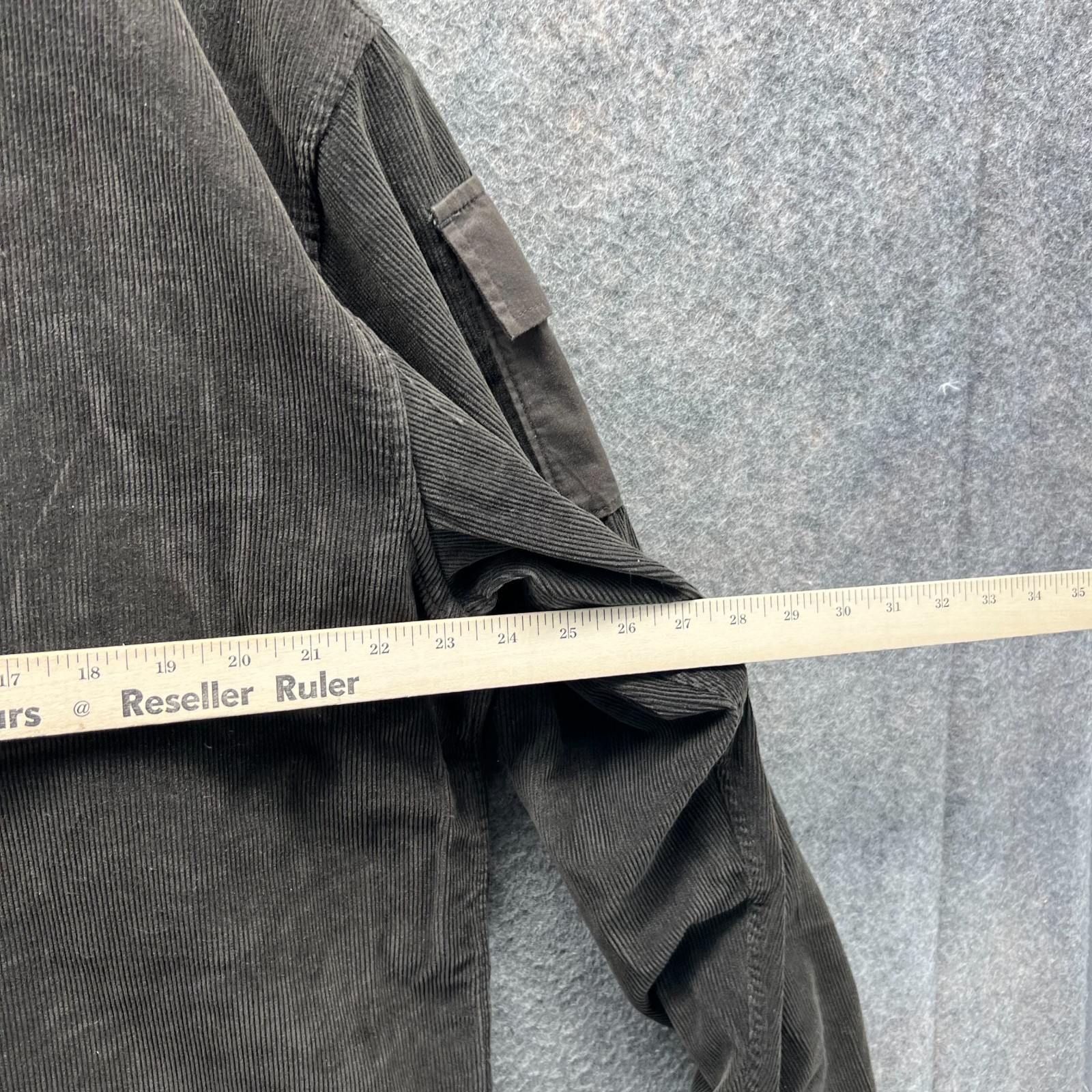 Structure Pullover Mens Medium Brown Corduroy Hal… - image 5