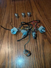 Vtg Ibanez SZ720FM Guitar Factory Electronics Wiring Volume Knobs 3-Way Switch