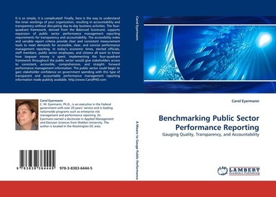 Benchmarking Public Sector Performance Reporting Carol Eyermann