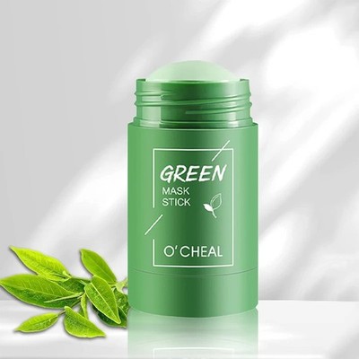 Green Tea Facial Mask Stick Deep Cleansing Moisturizing Pore Mud Mask Set