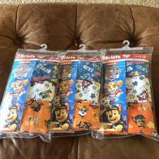 3 NEW 3 PACK OF BOYS NICKELODEON PAW PATROL COTTON BRIEFS UNDERWEAR SIZE 4