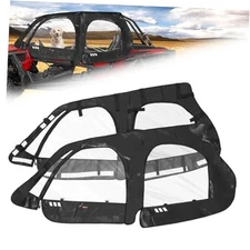  RZR XP4 1000 Cab Enclosure Upper Doors, 4 Seater Soft Side Windows With 