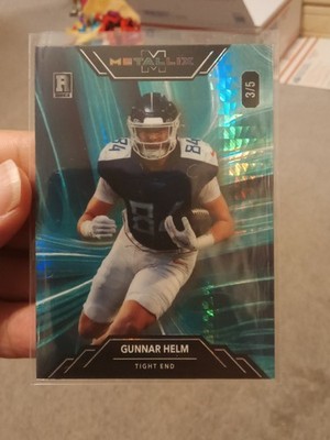 2025 Wild Card Metallix #WMM-GH Gunnar Helm RC 3/5 Tennessee Titans 