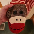 Nick & Nora Sock Monkey Pajamas One Piece Red White Striped Womens Size M Footie — photo 3