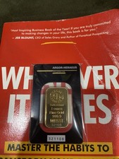 Argor-Heraeus 1 oz Gold Bar 999.9 Fine Gold 4500.00 per troy oz