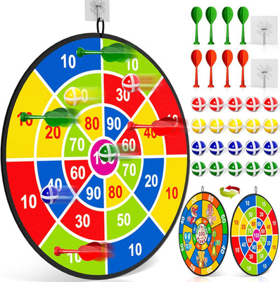 Doloowee 29 Zoll Dartscheibe Kinder 74Cm, Kinder Spielzeug Doppelseitige Dartsch