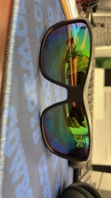 Costa Del Mar Sunglasses Cat Cay Blackout Frame Green Mirror 580P Plastic Lense