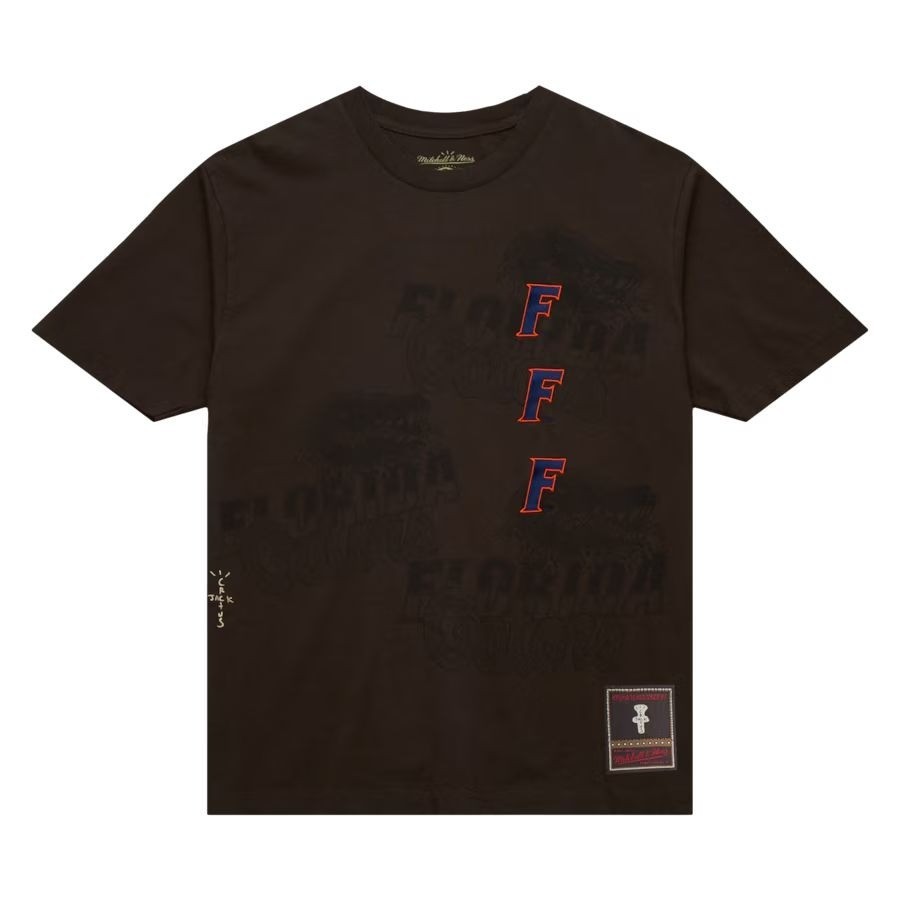 TRAVIS SCOTT CACTUS JACK x MITCHELL &amp; NESS x FLORIDA GATORS TEE L