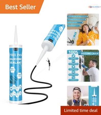 Black Silicone Sealant 100 Waterproof Caulk for Bathroom Kitchen RV Marine