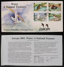 Guernsey Stamps "Europa CEPT - Water - A National Treasure" First Day Cover 2001