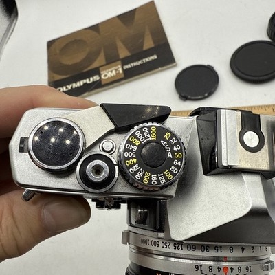 Olympus OM-1 35mm film camera with 50mm f1.8 Zuiko lens OM1 - Nice