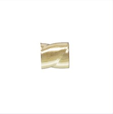 14K Gold Filled 2x2mm Twisted Crimp Tube Beads 25pcs for DIY Jewelry Findings