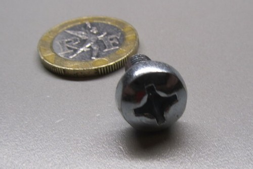 Pan Head Machine Screw Zinc Steel, Phillips, M6 x 1.0 x 12 mm Length, 100 Pcs - Picture 7 of 12