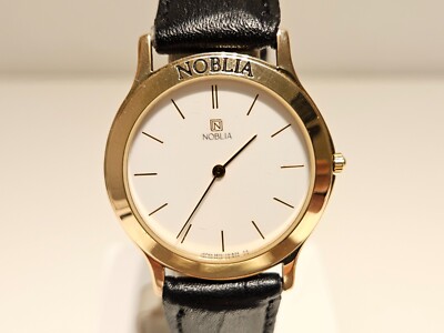 VINTAGE RARE LUXURY GOLD PLATED MEN'S JAPAN QUARTZ WATCH 