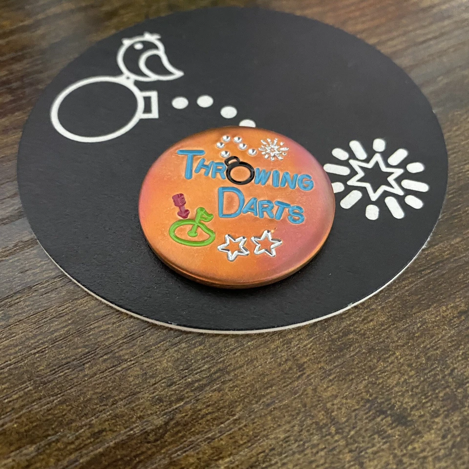 LIBERTY BALL MARKERS THROWING DARTS! Hand Made Custom Copper Golf Ball Marker!
