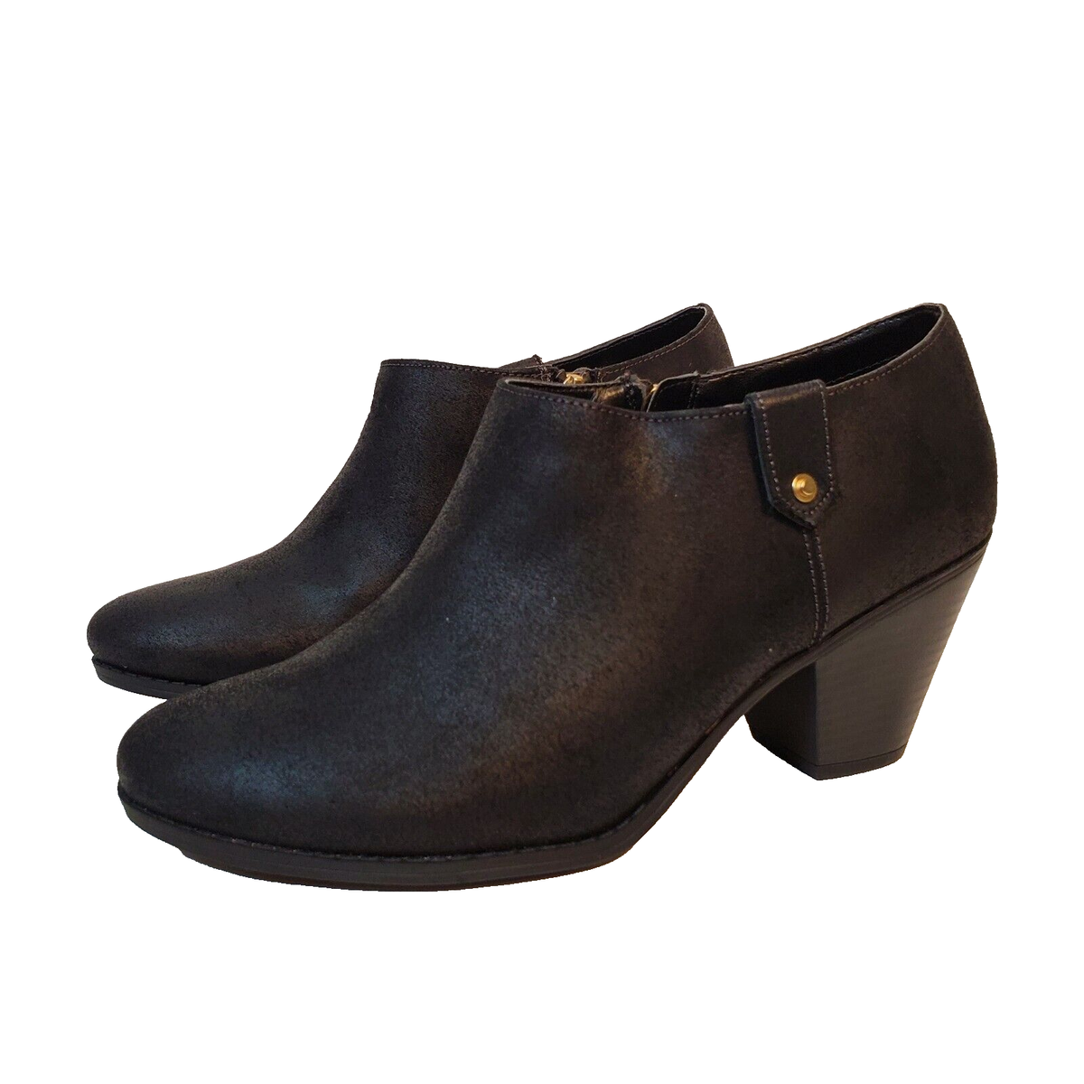 Dr Scholls Womens Memory Foam Western Vegan Suede Saint Ankle