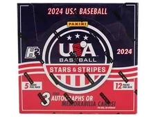 2024 Panini USA Stars & Stripes Baseball Factory Sealed H2 Hobby Hybrid Box