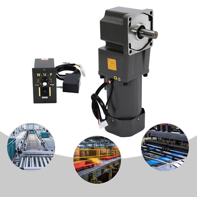110V 200W Adjustable Speed AC Gear Reduction Motor Reversible Motor w/Controller