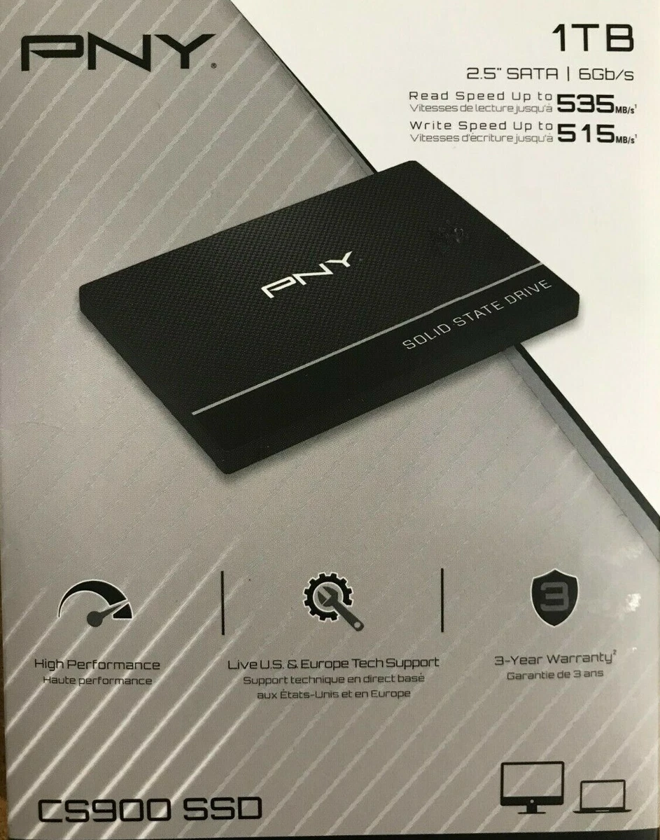 PNY Technologies - SSD7CS900 -1TB-RB - CS900 1TB 2.5 SATA III