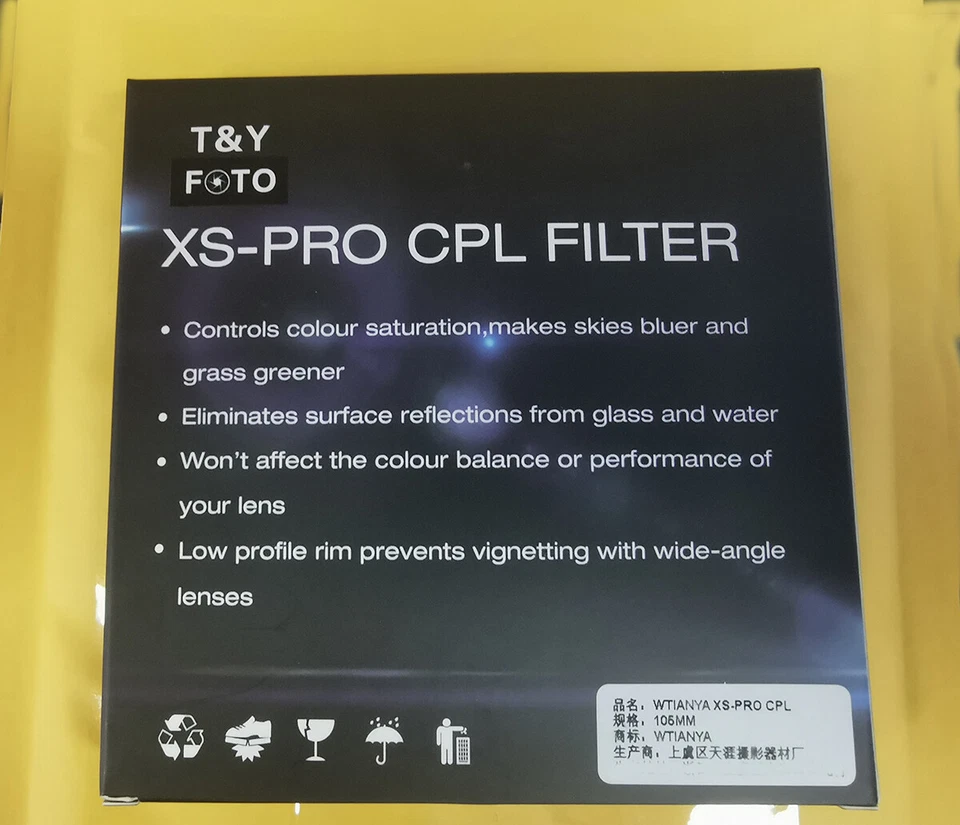 105mm W-Tianya XS-Pro1 Digital Slim Circular Polarizing 105 mm CPL C-PL Filter - Image 4 of 4