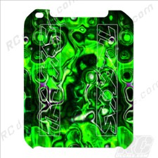 Traxxas Rustler 4x4 VXL Chassis Protector Flames - Bubbles Green TRA6723R