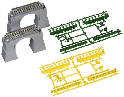 Tomix N gauge 3237 Concrete Arch Bridge S70 F Set of 2 Model Railroad Supplies