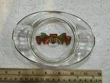 Vintage New Brunswick Tartan Glass Ashtray
