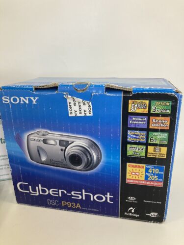 Sony Cyber-Shot DSC-P93A 5.1MP Digital Camera MPEG Movie 4GB, Bundle, Box, Works - Picture 16 of 20