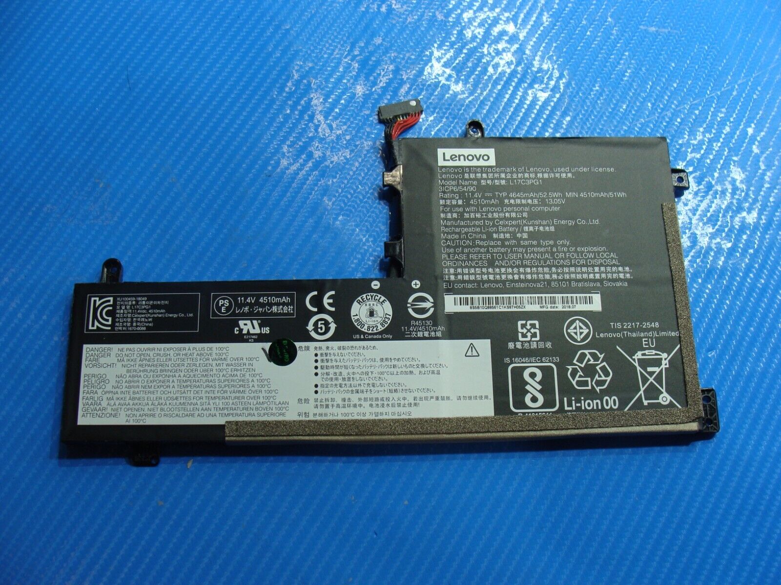 Lenovo Legion Y530-15ICH " Battery   4510mAh L17C3PG1  5B10Q88561 | eBay