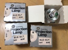 Lot of 4 - GE ELE ELT 80W 30V Photo Stage Projection Lights Bulbs Lamps 5866 