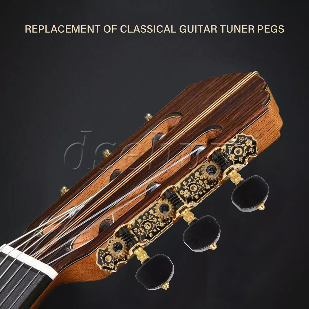 Replacing tuning pegs classical cheap guitar