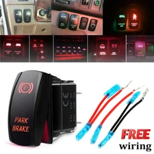 Car Boat Marine Dash Toggle Rocker Switch Red LED Light Bar ON-OFF 12V 20A 5pin