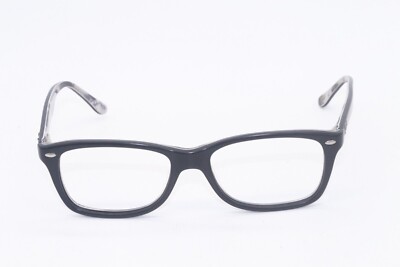 NEW RAY-BAN RB 5228 5405 MATTE BLACK LETTER AUTHENTIC FRAMES EYEGLASSES 53-17