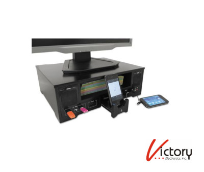 NEW Victor MR500 Al-In-One Monitor Riser | 16''x13''x5'' | USB Hub / Speaker / Dock