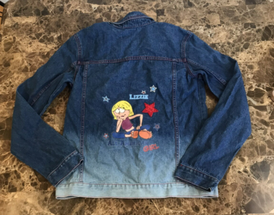 Vintage Lizzie McGuire Disney Store Embroidered Girls Denim Jacket