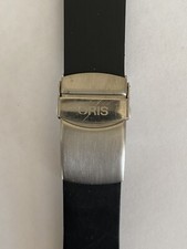 VINTAGE ORIS TT1 RUBBER BAND - STAINLESS STEEL CLASP - NEVER USED