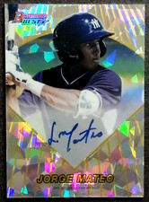 2016 Bowman Best Atomic Refractor Auto /25 #96BBA-JM Jorge Mateo Rookie SP RC AU