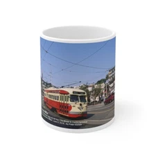 Ceramic Mug 11oz -- San Francisco Muni PCC 1062 at Market/Castro