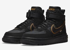 NUEVO Nike Hombres Air Force 1 Cordura Boot DO6702-001 - Negro/Negro-Trigo - 7 EE. UU.