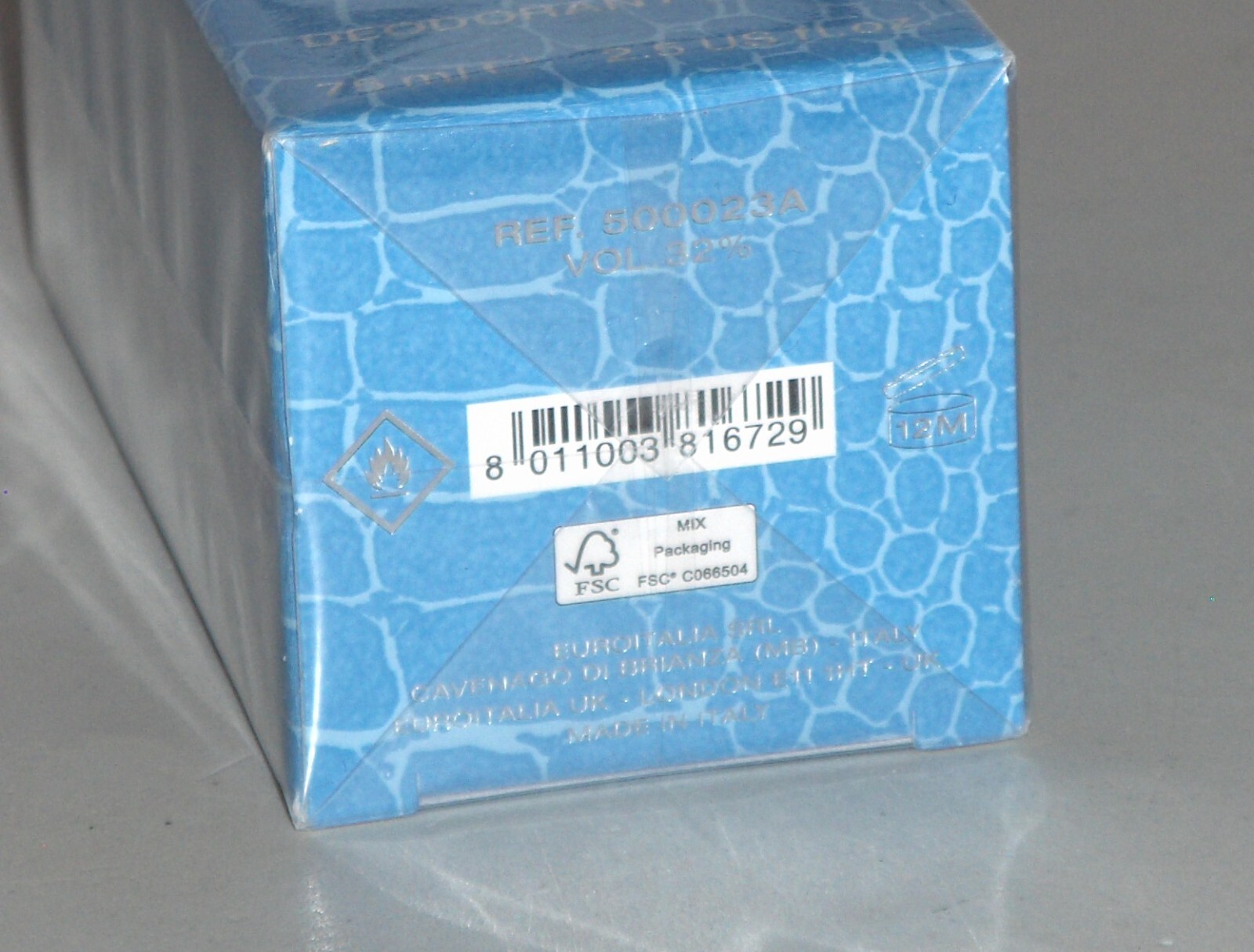 VERSACE MAN EAU FRAICHE Men's Solid Deodorant Stick, 2.5 oz., 75 ml