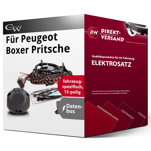 E-Satz 13Polig Spezifisch für Peugeot Boxer Pritsche 07.2024-Jetzt Neu-image
