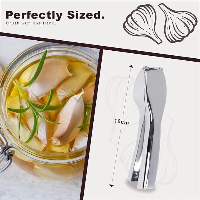 Marshland Premium Garlic Press – Heavy Duty, Easy to Clean, No Peel Needed - Image 3 of 4
