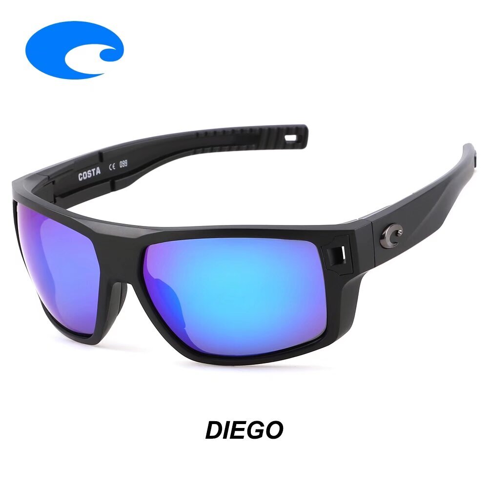 Costa Del Mar DIEGO Mirrored Polarized Lenses (580P) Matte Black