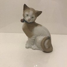 Lladro Nao vintage kitty Cat figurine with bell collar  #5
