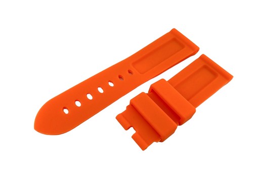 22 24 26mm Orange Rubber Silicone Diving Strap Band fit PANERAI OFFICINE Watches - Picture 5 of 10