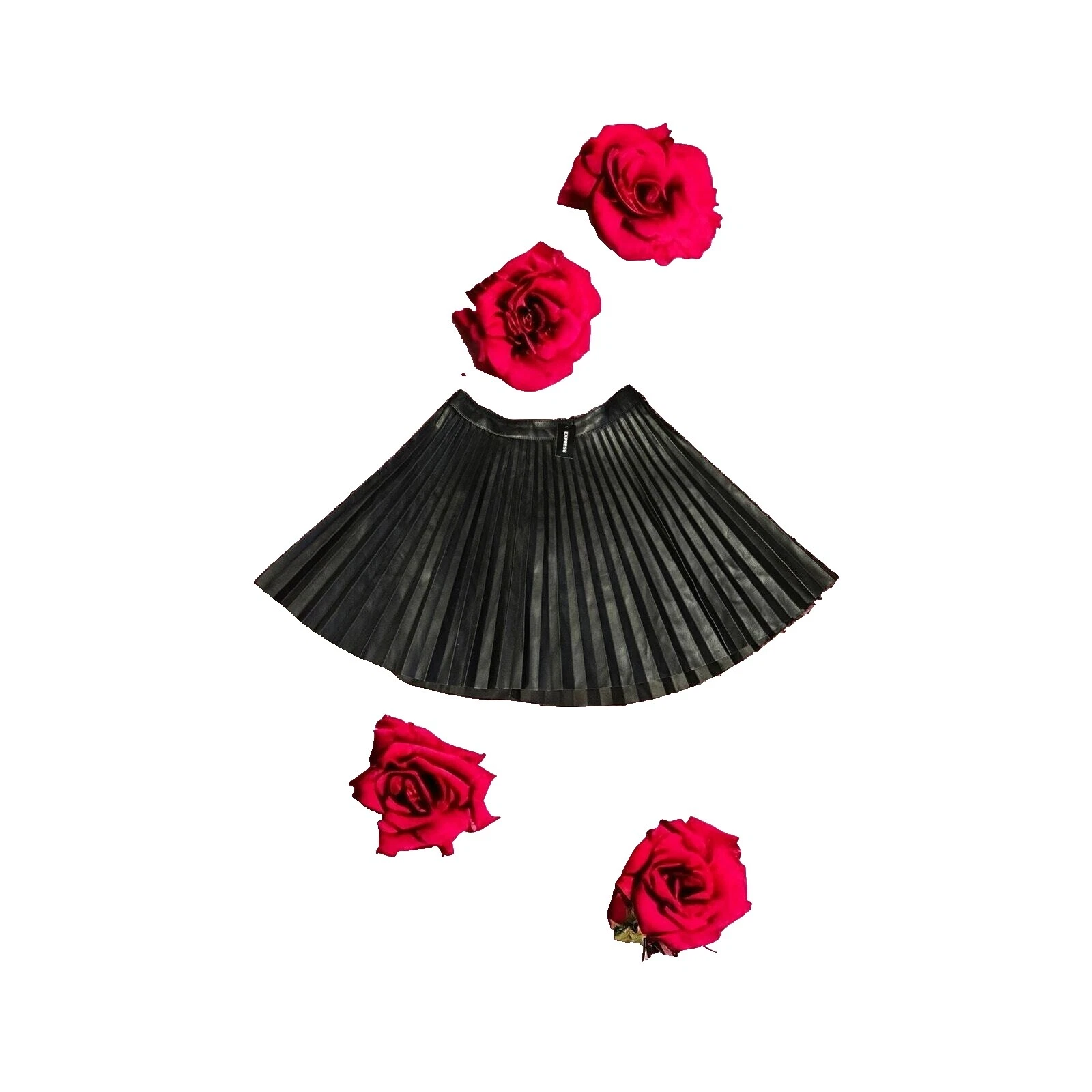 Express 人造皮革裙子