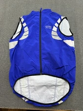 Gore Bike Wear Xenon Mens Cycling Vest Large Gilet Full Zip Windstopper Blue